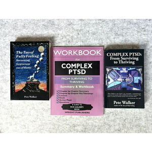 NEW Pete Walker Book Lot CPTSD, Workbook, Tao Fully Feeling